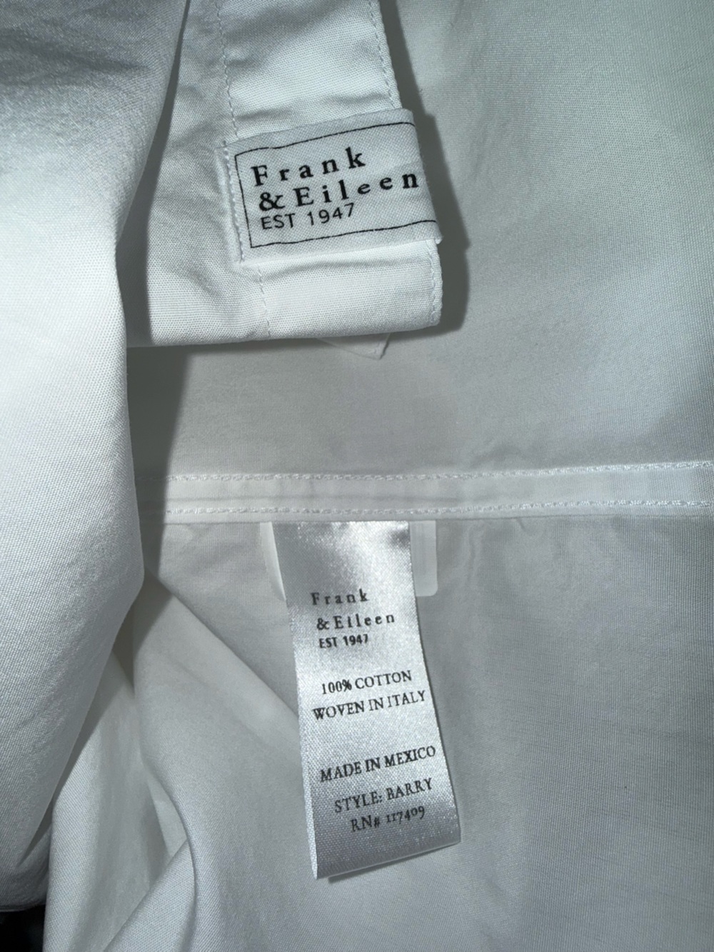 Frank & Eileen Barry Italian cotton white - Picture 6 of 7